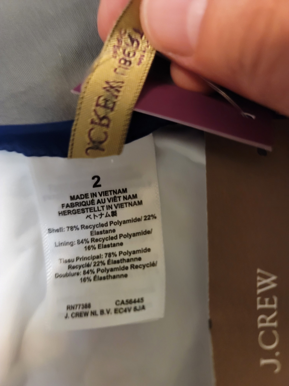 J. Crew Liberty Floral Strappy One Piece Swimsuit Size 2 Crossback NWT - Picture 5 of 7